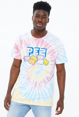 T-shirt noué-teint à imprimé PEZ