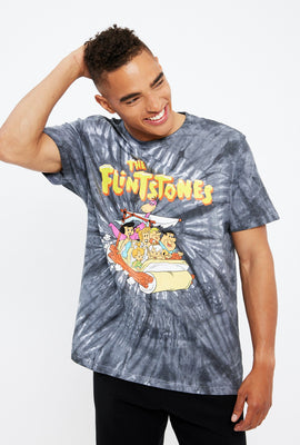 T-shirt noué-teint à imprimé Les Pierrafeu