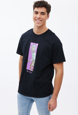 Rick And Morty Trippy Grandpa Rick Graphic Tee