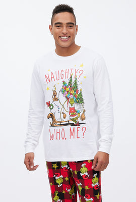 Ensemble pyjama 2 pièces à imprimé graphique Le Grincheux Naughty Who Me