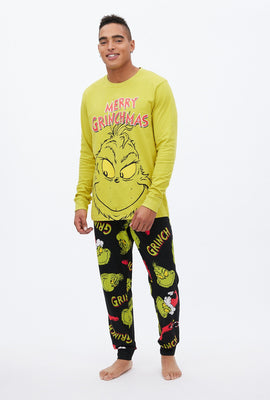 Ensemble pyjama 2 pièces à imprimé graphique Le Grincheux Merry Grinchmas
