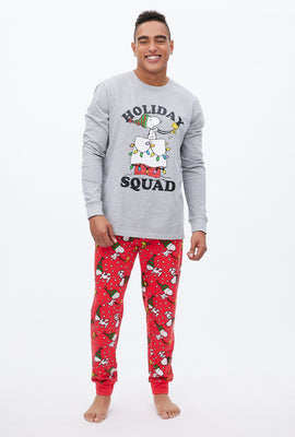 Ensemble pyjama 2 pièces à imprimé graphique Peanuts Holiday Squad