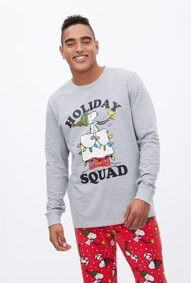 Ensemble pyjama 2 pièces à imprimé graphique Peanuts Holiday Squad