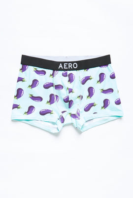 Boxer AERO à imprimé graphique aubergine