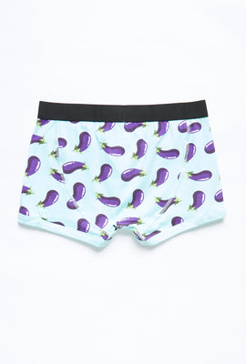 Boxer AERO à imprimé graphique aubergine