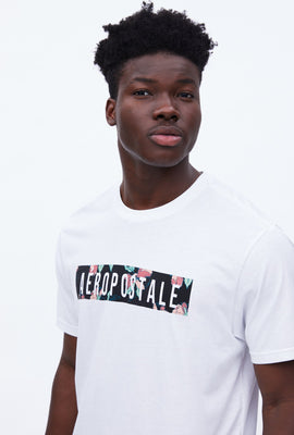 T-shirt Aéropostale New York boîte fleurie imprimé graphique