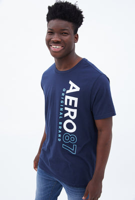 T-shirt à imprimé vertical AERO 87