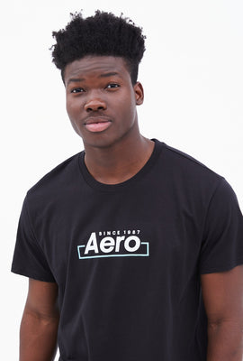 T-shirt AERO boîte logo imprimé graphique