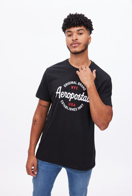 T-shirt Aéropostale à imprimé graphique NYC cercle écrit