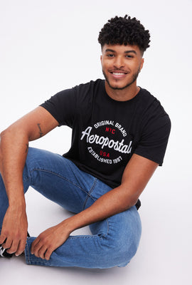 T-shirt Aéropostale à imprimé graphique NYC cercle écrit