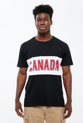 T-shirt AERO à imprimé Canada avec blocs de couleurs