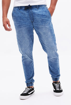 Jogger décontracté en tricot de denim AERO