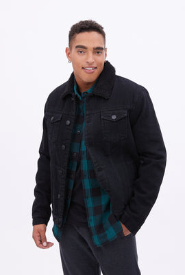 Veste en denim Aéropostale avec doublure en Sherpa