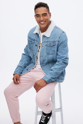 AERO Sherpa Lined Denim Jacket