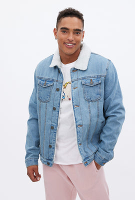 AERO Sherpa Lined Denim Jacket