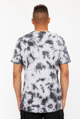 T-shirt noué-teint à imprimé Mountain Dew