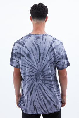 T-shirt teint-noué en spirale à imprimé The Rolling Stones