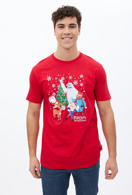 T-shirt à imprimé graphique Rudolph et ses amis