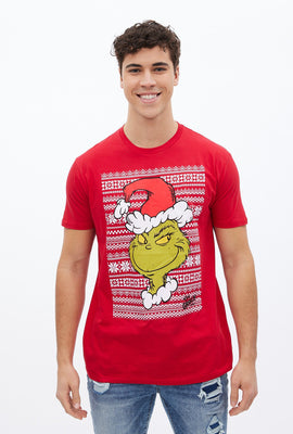 T-shirt à imprimé graphique Dr. Seuss Le Grincheux de Noël