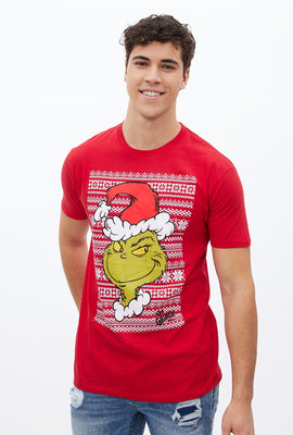 T-shirt à imprimé graphique Dr. Seuss Le Grincheux de Noël