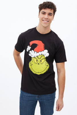 T-shirt à imprimé graphique de Noël Le Grincheux