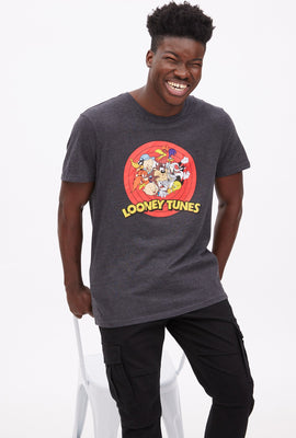 T-shirt a imprimé graphique bande de Looney Tunes