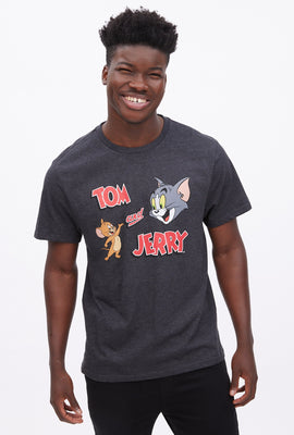 T-shirt a imprimé graphique Tom et Jerry
