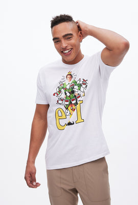 T-shirt à imprimé graphique Elf Christmas