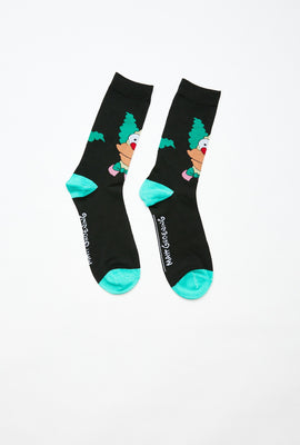 Chaussettes à imprimé graphique Les Simpsons Krusty le Clown