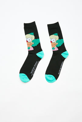 Chaussettes à imprimé graphique Les Simpsons Krusty le Clown
