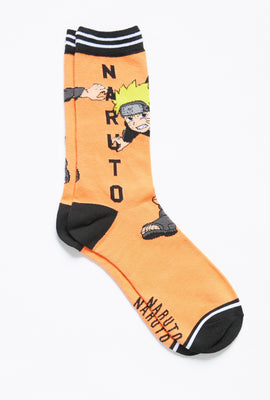 Socquettes à imprimé Naruto avec motif jacquard