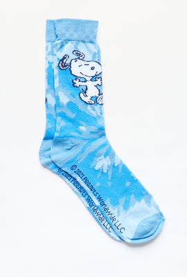 Socquettes nouées-teintes avec imprimé Snoopy