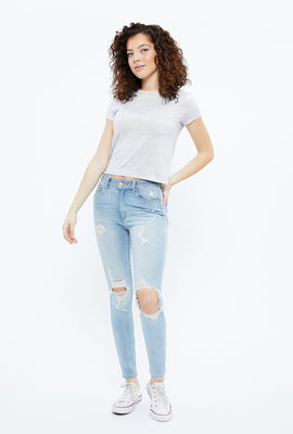 Jegging effets flex de qualité à taille haute