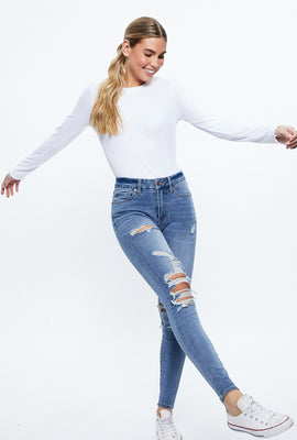 Jegging courbe effets flex à taille haute