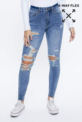 Jegging courbe effets flex à taille haute