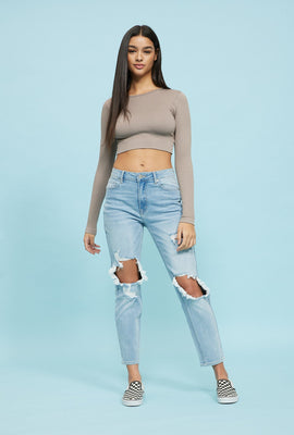 Jean Mom AERO extensible vintage taille haute