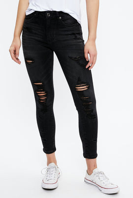 Jegging courbe à taille haute à cheville sérieusement extensible