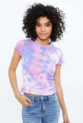 T-shirt petit côtelé à imprimé Aéropostale marque originale
