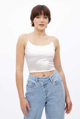 Camisole AERO en satin à bretelles bungee