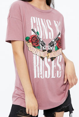 T-shirt ample à imprimé Guns N' Roses