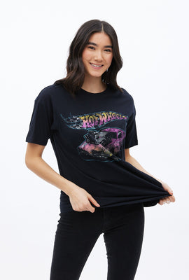 T-shirt surdimensionné à imprimé graphique Hot Wheels
