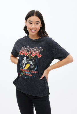 T-shirt coupe garçonne à imprimé graphique AC/DC For Those About To Rock