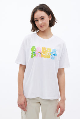 T-shirt coupe garçonne à imprimé graphique Bisounours