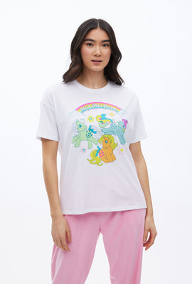 T-shirt coupe garçonne à imprimé graphique Mon Petit Poney