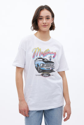 T-shirt surdimensionné à imprimé graphique Ford Mustang