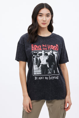 T-shirt coupe garçonne à imprimé graphique Boyz In The Hood