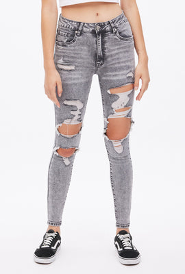 Jegging taille haute sérieusement extensible