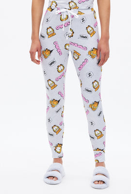 Joggeur pyjama super doux à imprimé graphique Garfield Yawn