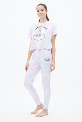 Jogger pyjama super doux à imprimé graphique Looney Tunes