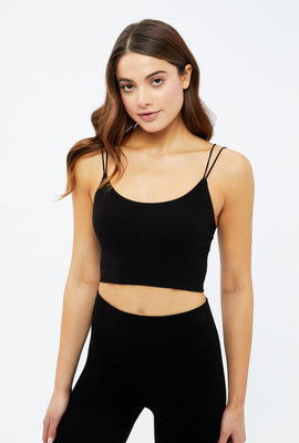 AERO Ribbed Seamless Bungee Strap Cami